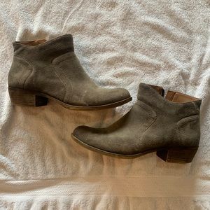 Brown Suede Lucky Brand Booties 10